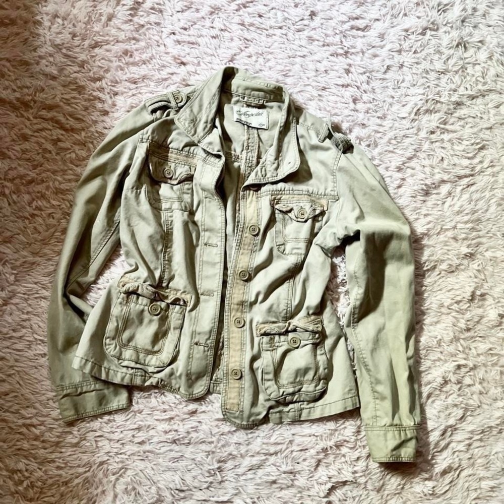 Y2K Aero Military Cargo Gorpcore Grunge Utilitarian‎ Jacket Womens L Masculine